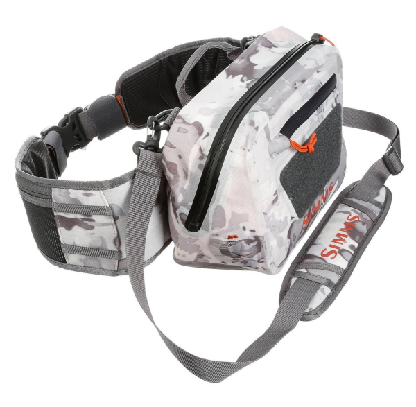 Simms Dry Creek Z Hip Pack Cloud Camo Grey Side Simms Dry Creek Z Hip Pack Cloud Camo Grey Side